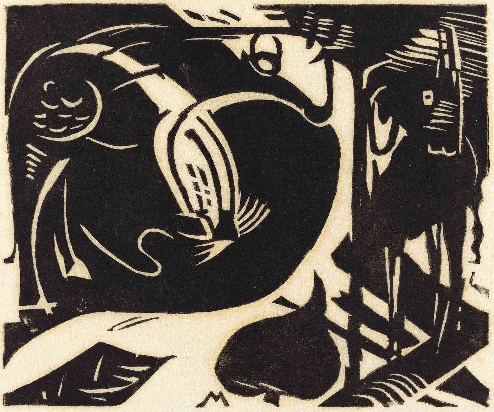 Expressive Figures Black & White Wall Art