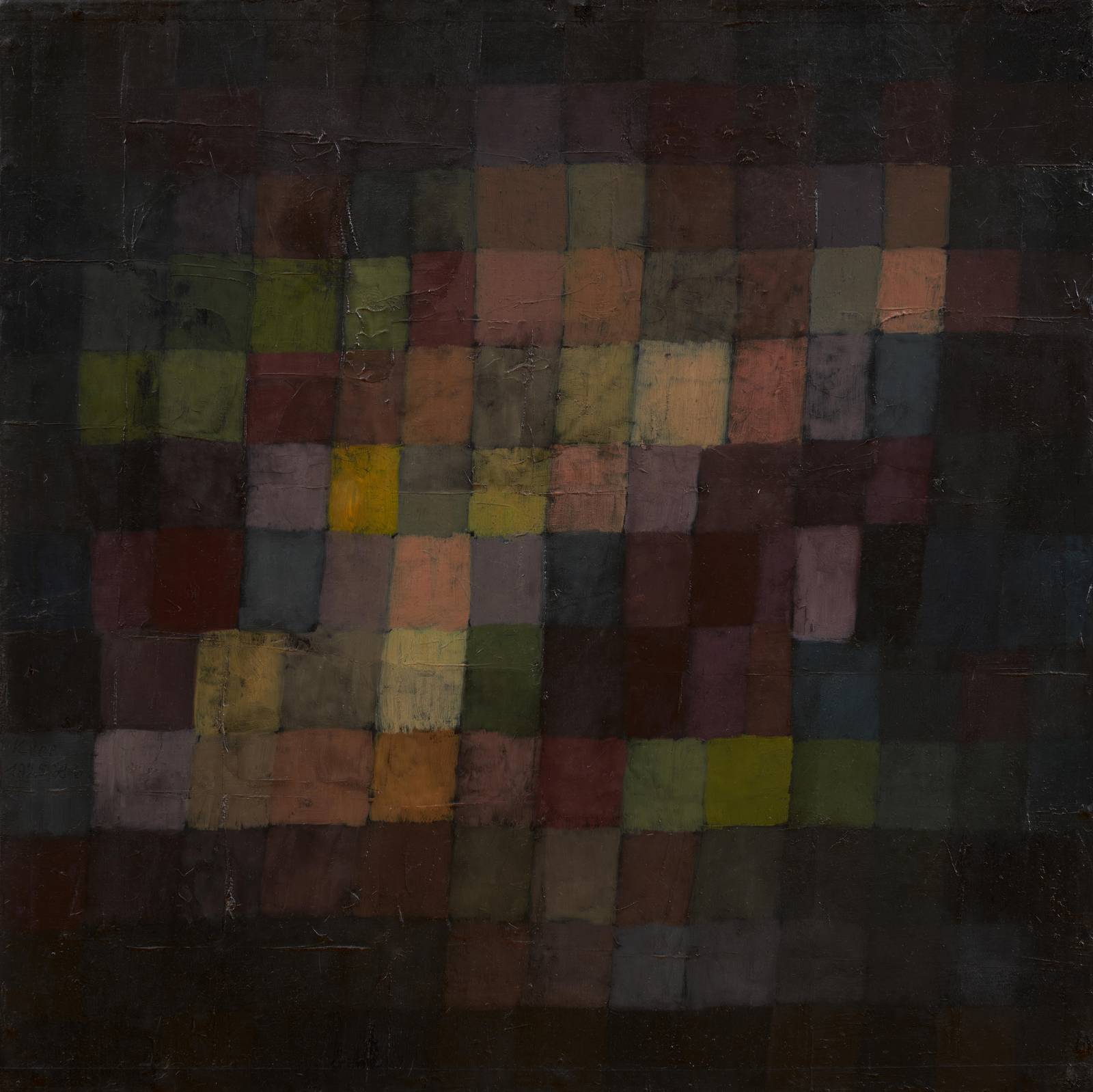 Abstract Checkerboard Harmony Wall Art