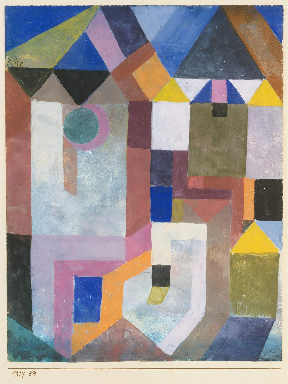 Geometric Abstraction Bauhaus City Wall Art