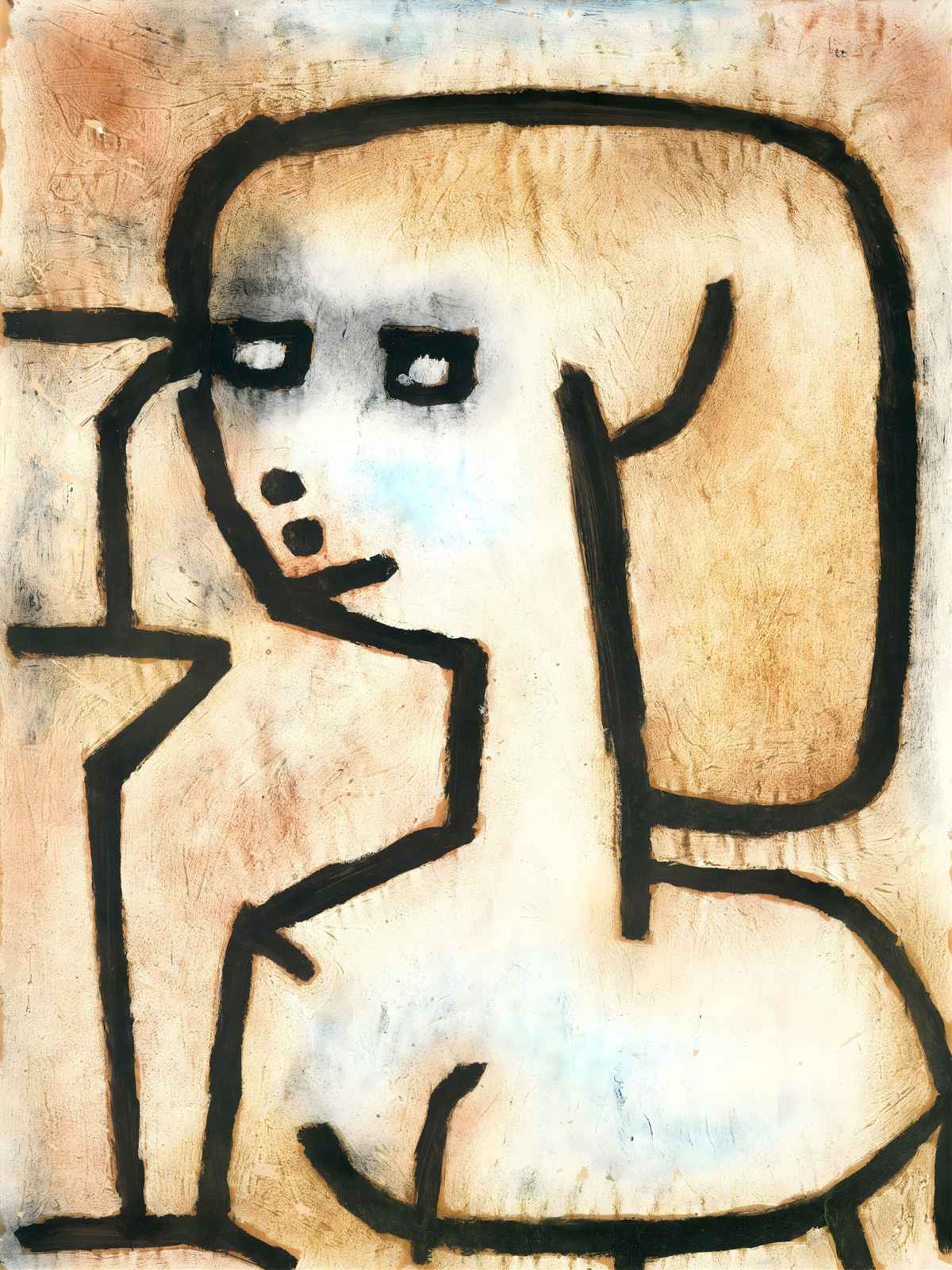 Abstract Portrait Bold Lines Wall Art