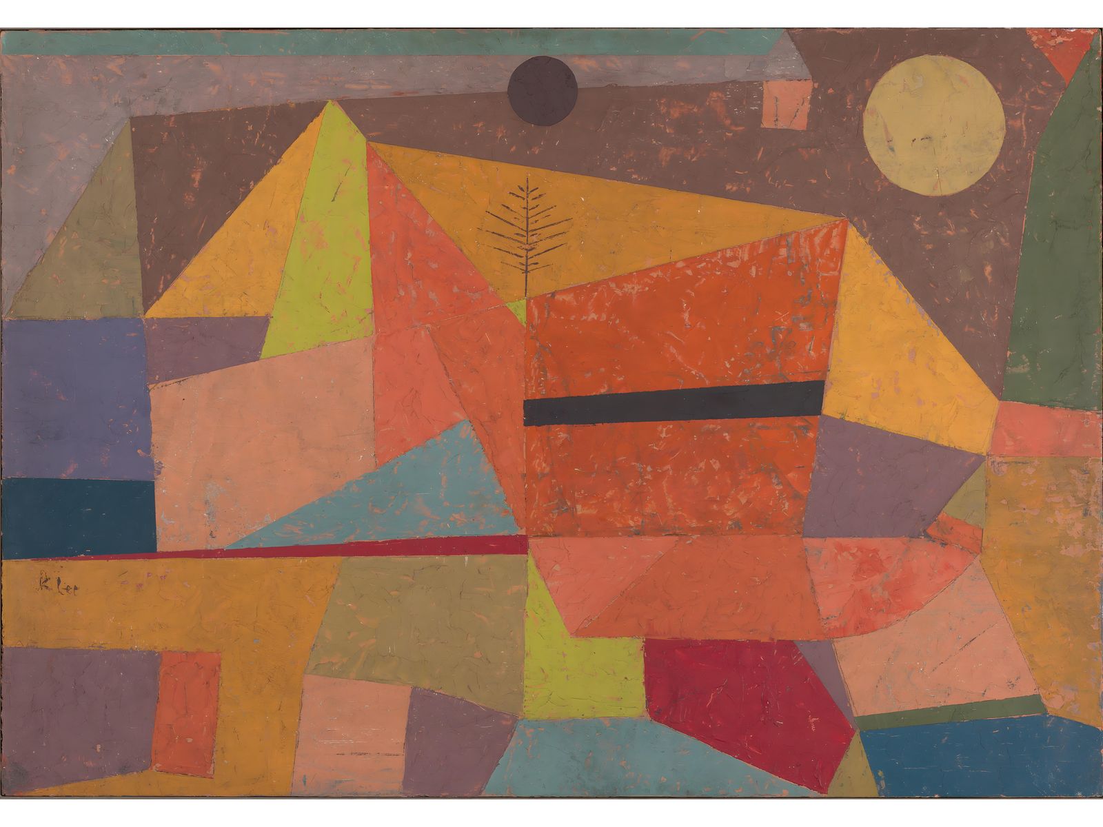 Abstract Geometric Landscape Wall Art