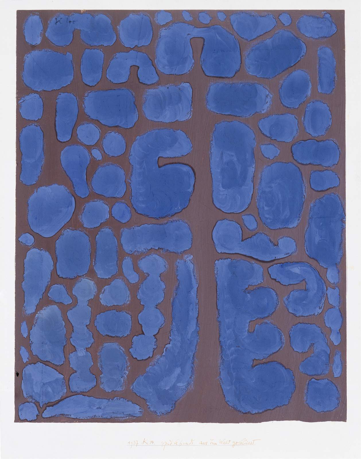 Abstract Blue Forms Wall Art | Modern Wall Art