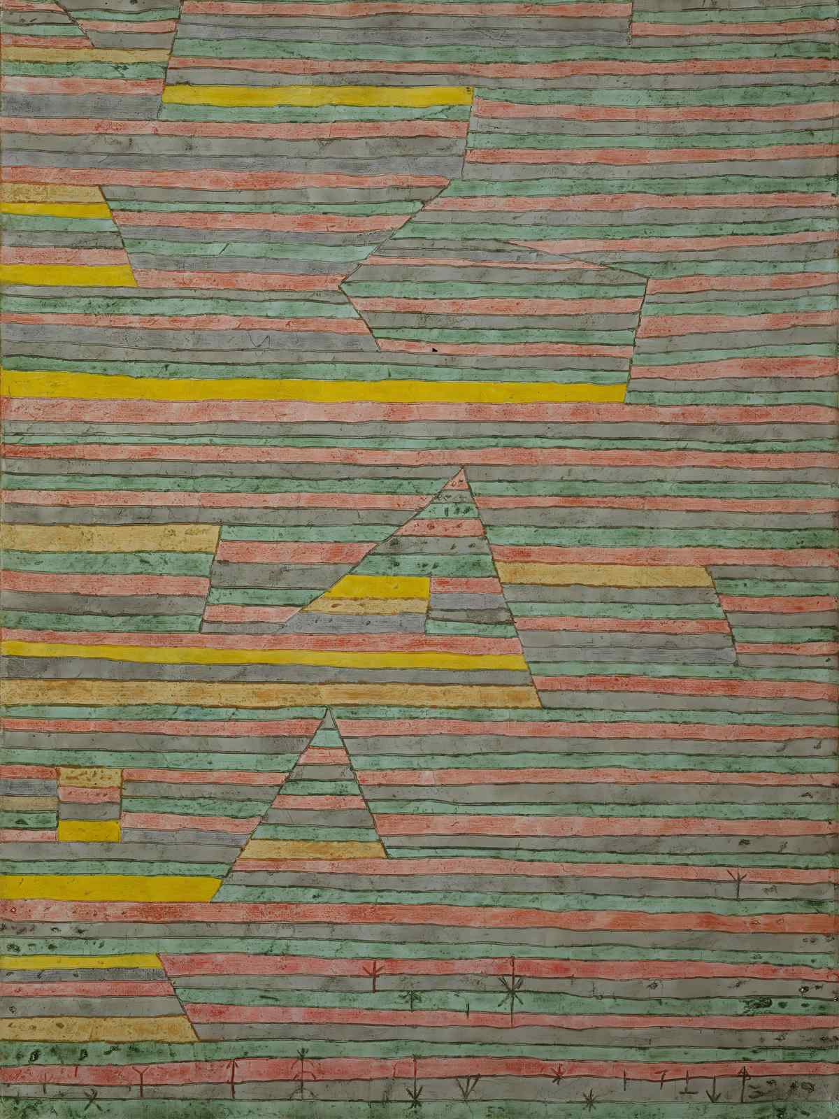 Abstract Striped Landscape Wall Art