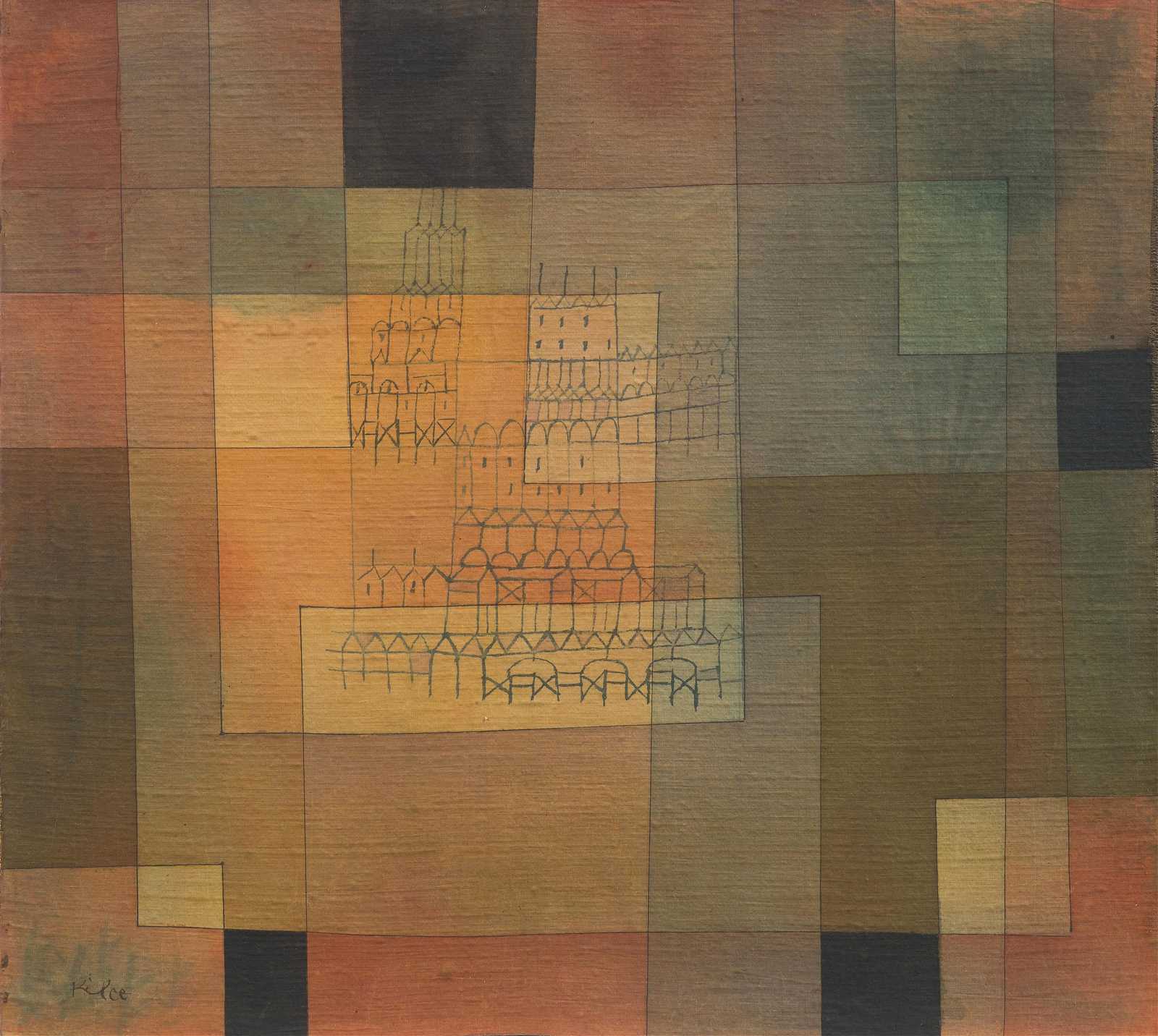 Abstract Cityscape Geometric Wall Art