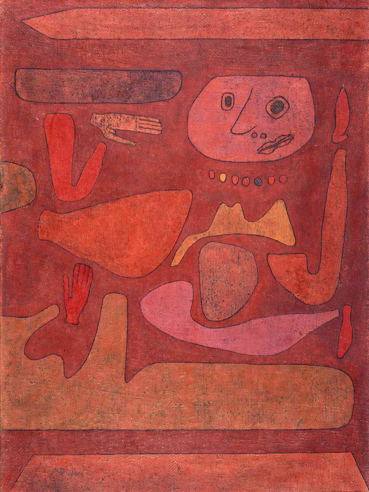 Abstract Folk Art Figure Wall Art