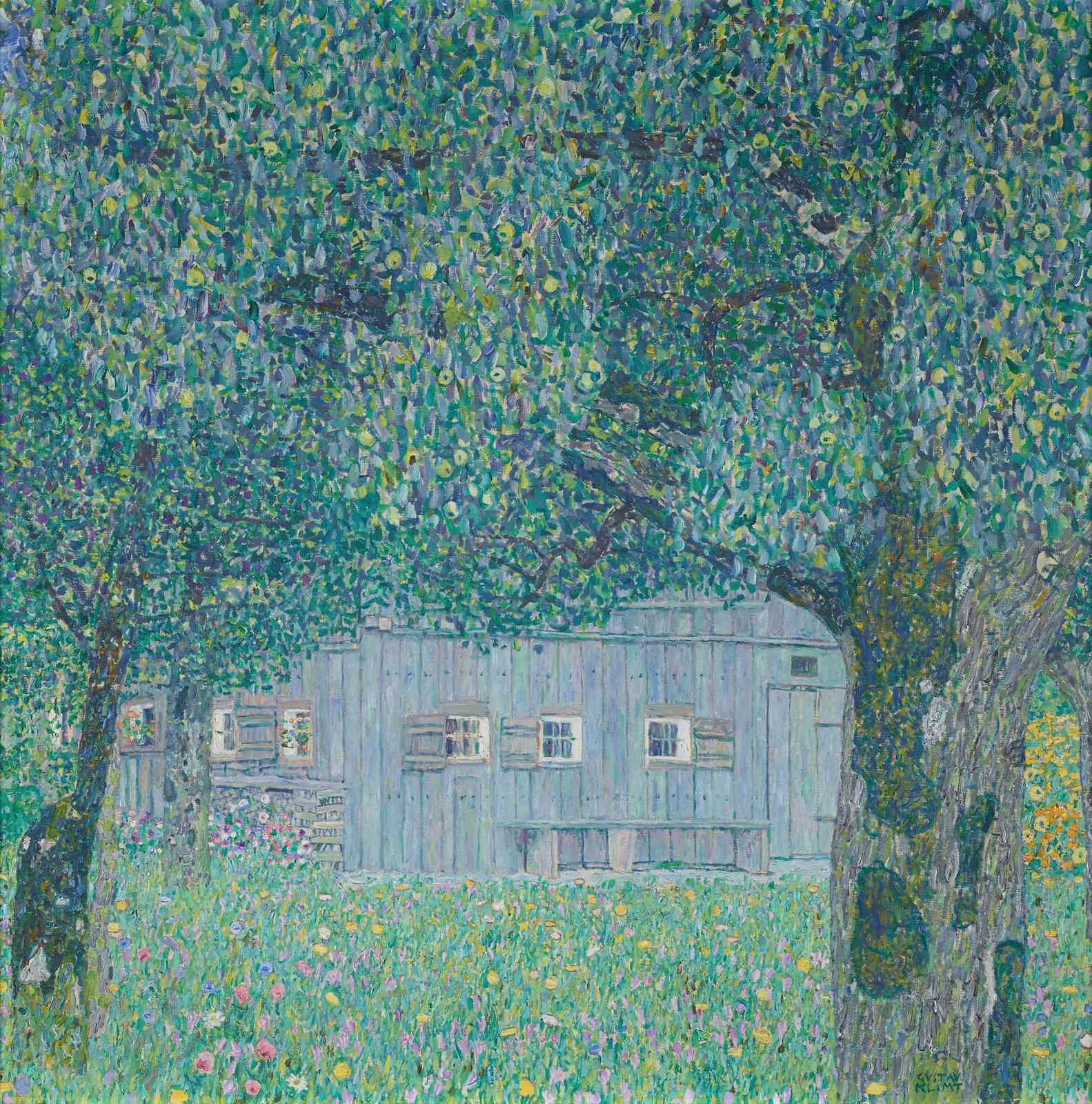 Klimt's Garden Retreat Wall Art
