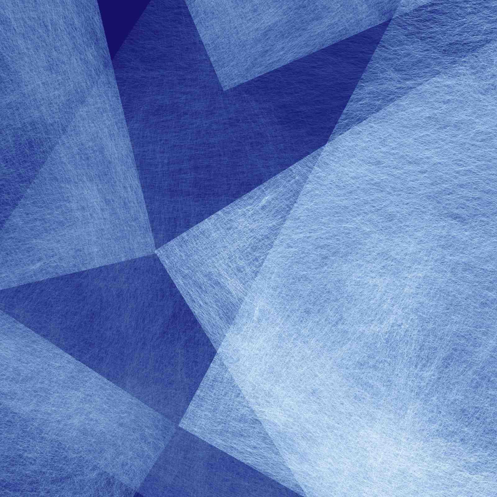 Abstract Geometric Blue Paper Texture Wall Art