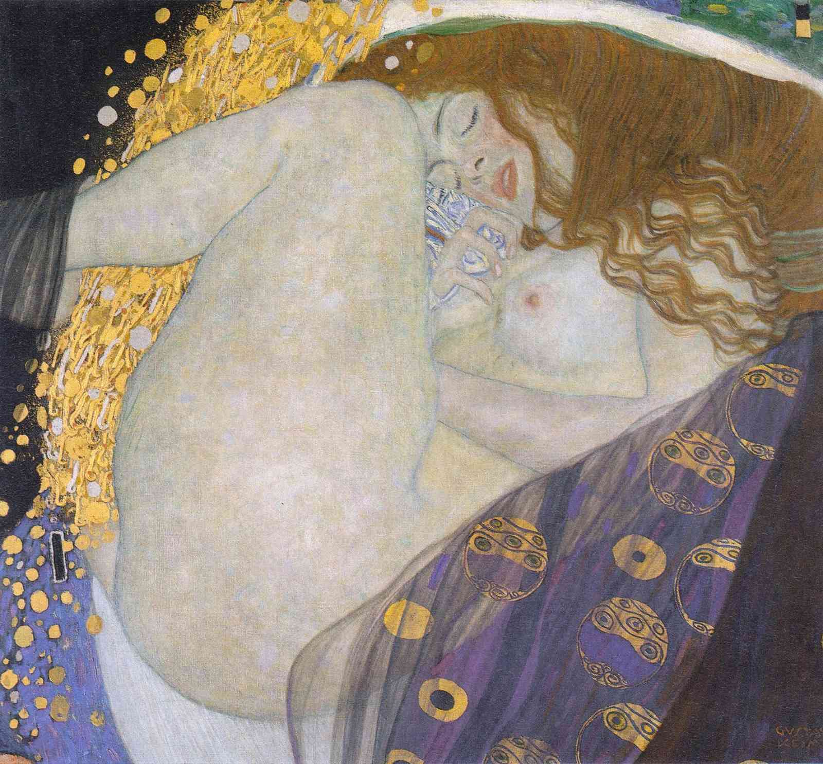 Gustav Klimt Embrace Wall Art - Art Nouveau Decor