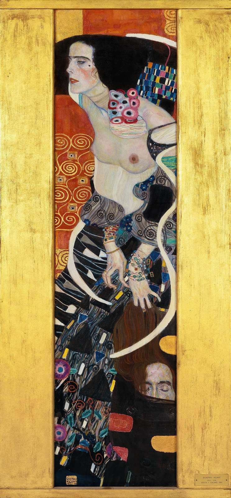 Klimt's Embrace - Art Nouveau Gold Wall Art