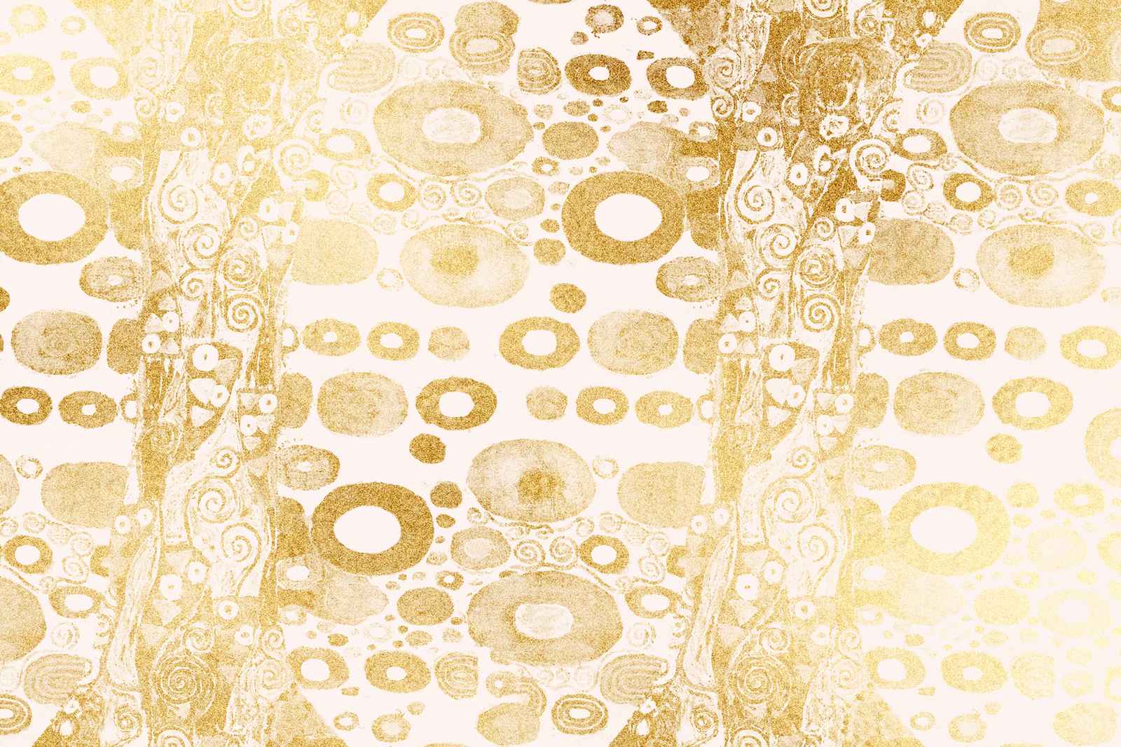Luxurious Gold Circles & Swirls Wall Art