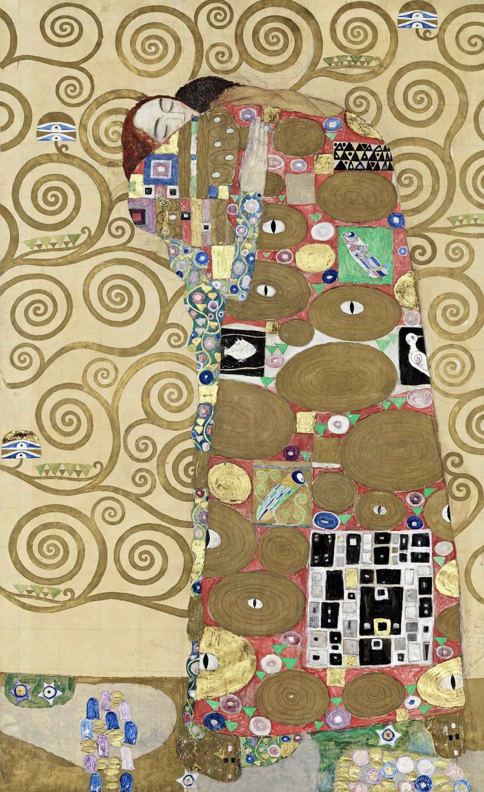 Klimt The Kiss Love Embrace Wall Art