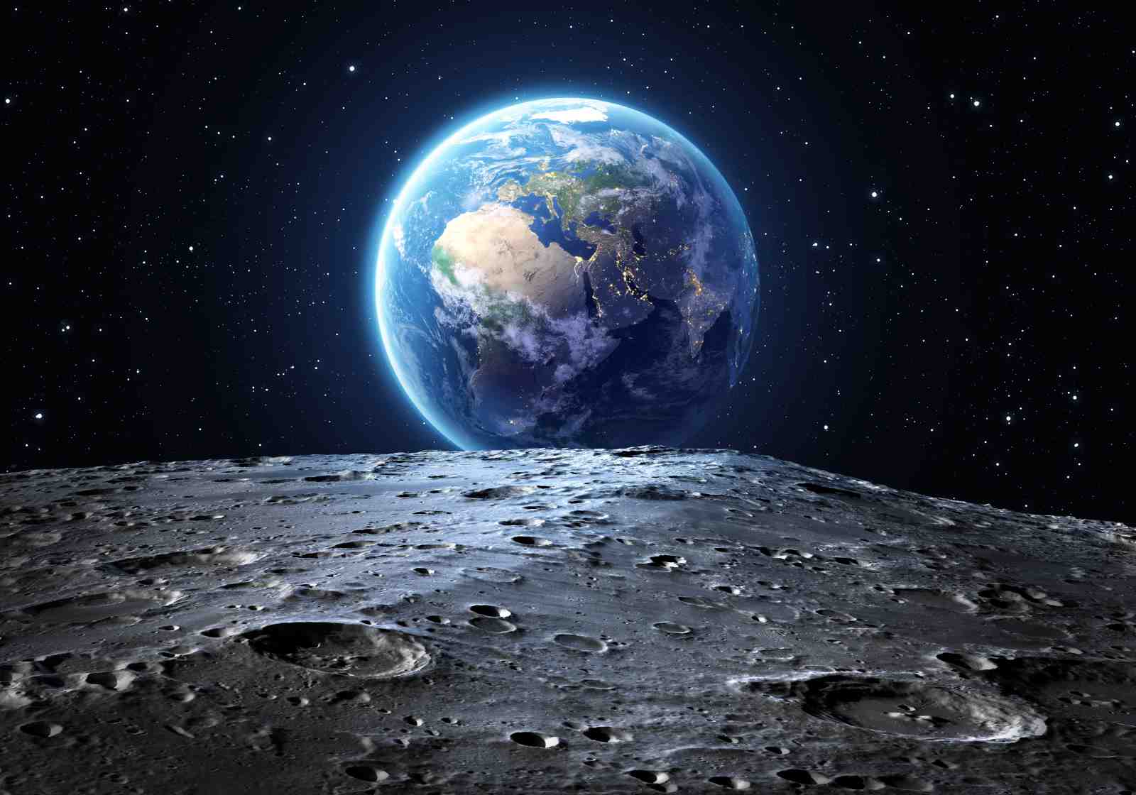 Earthrise from Moon Cosmic View Wall Art