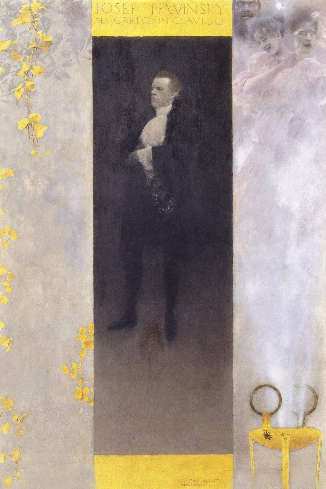 Gustav Klimt Portrait Wall Art - Art Nouveau Elegance