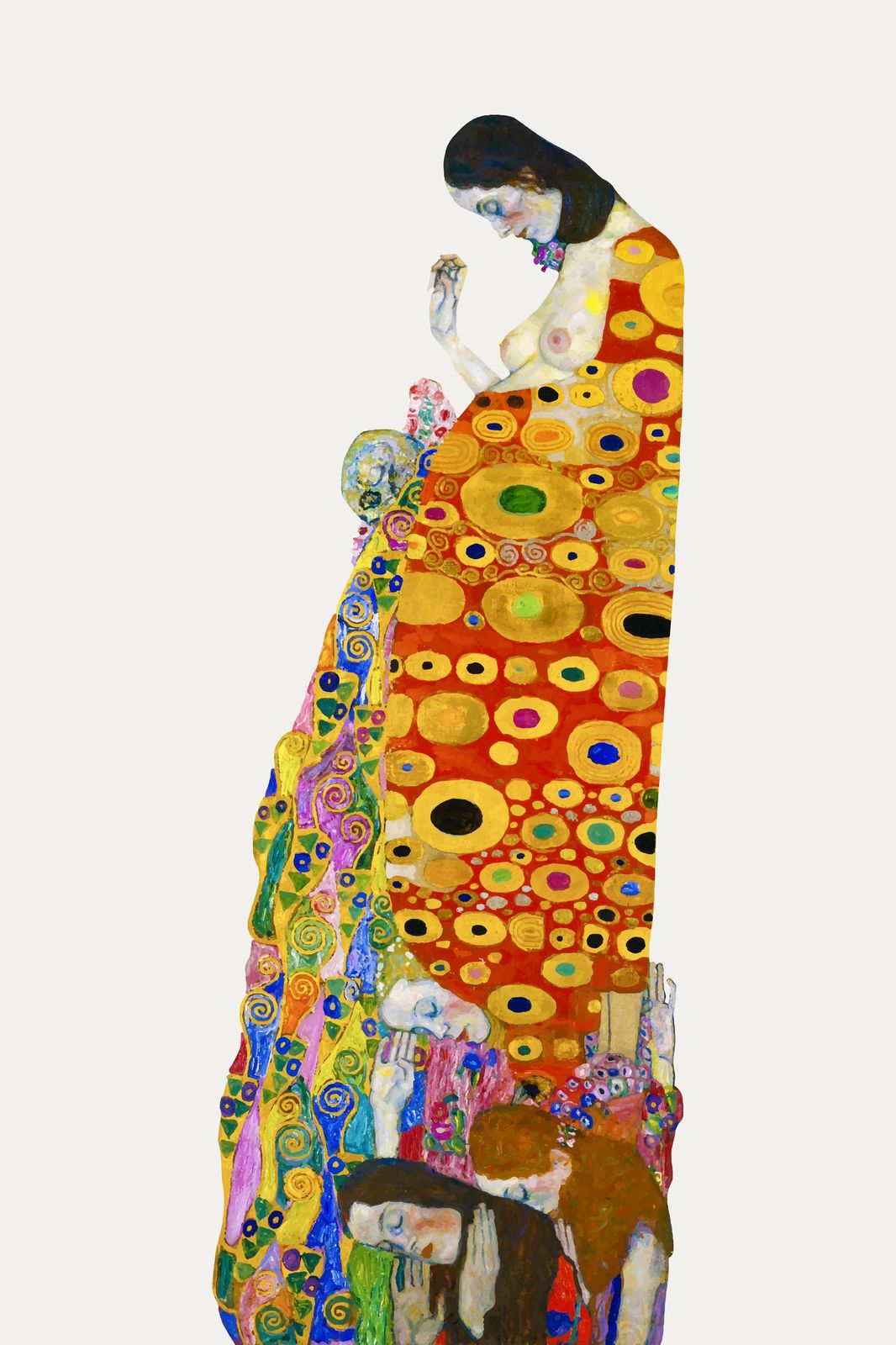 Embrace of Life Klimt Inspired Wall Art