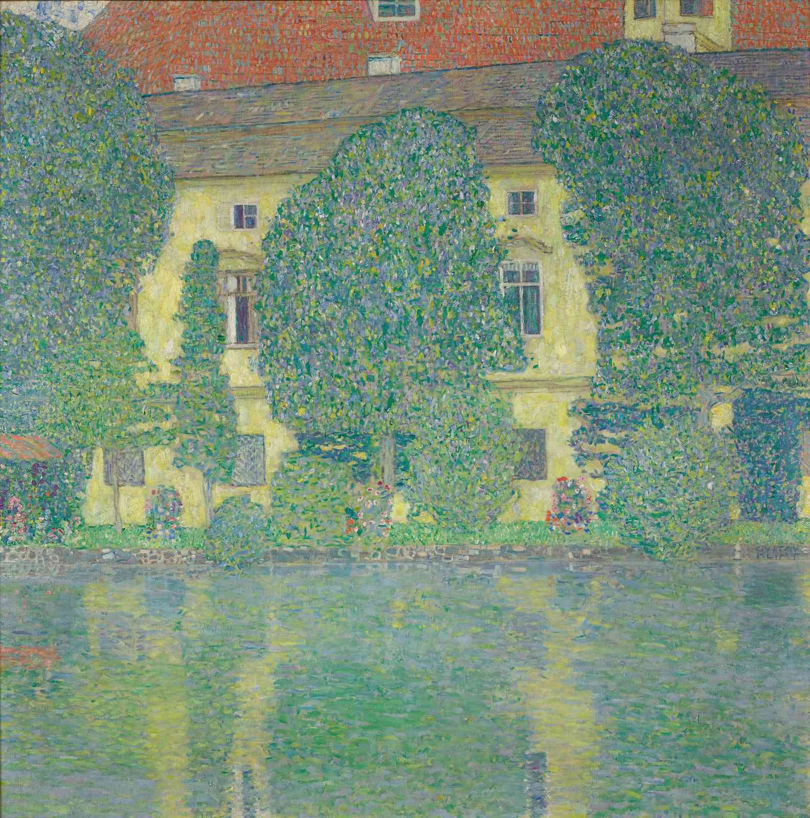 Vibrant Garden House Reflections Wall Art