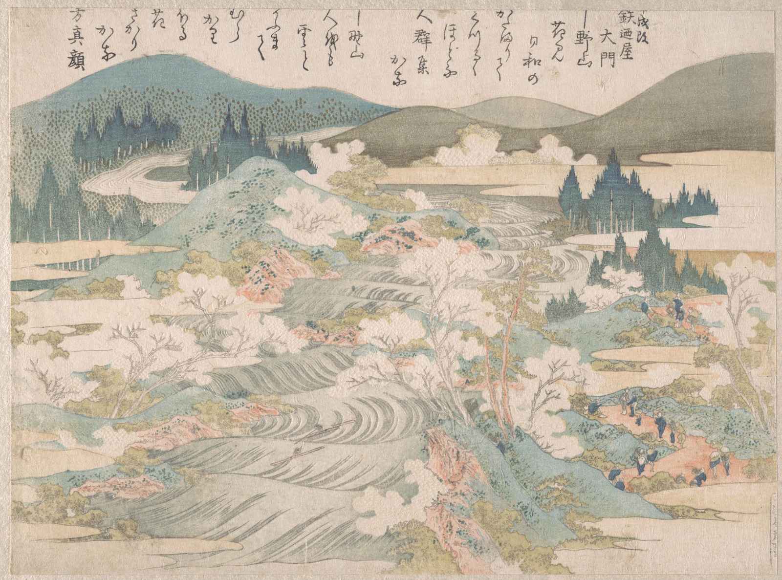 Serene River Landscape Japanese Woodblock Wall Art