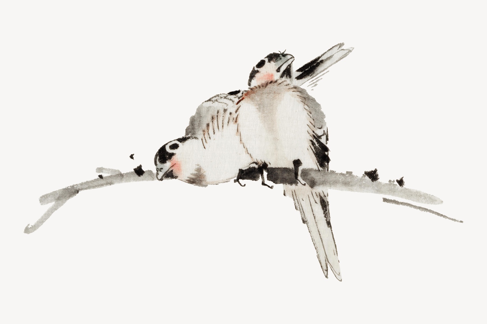 Serene Birds Zen Art Wall Art
