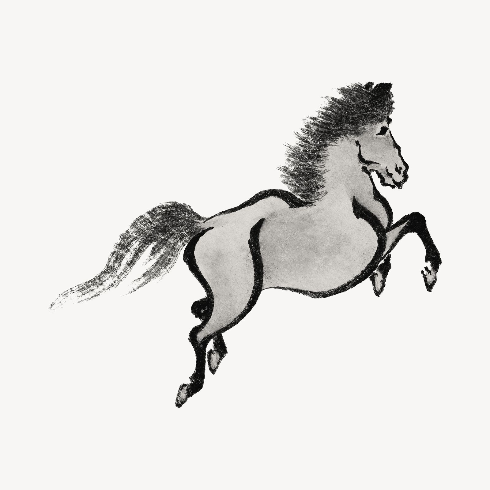 Majestic Horse Ink Art Wall Art