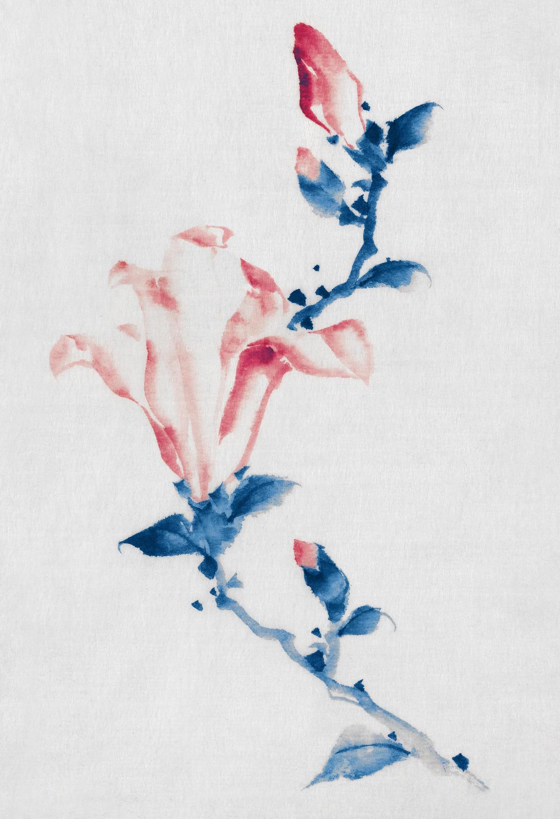 Serene Blossom Watercolor Wall Art Wall Art