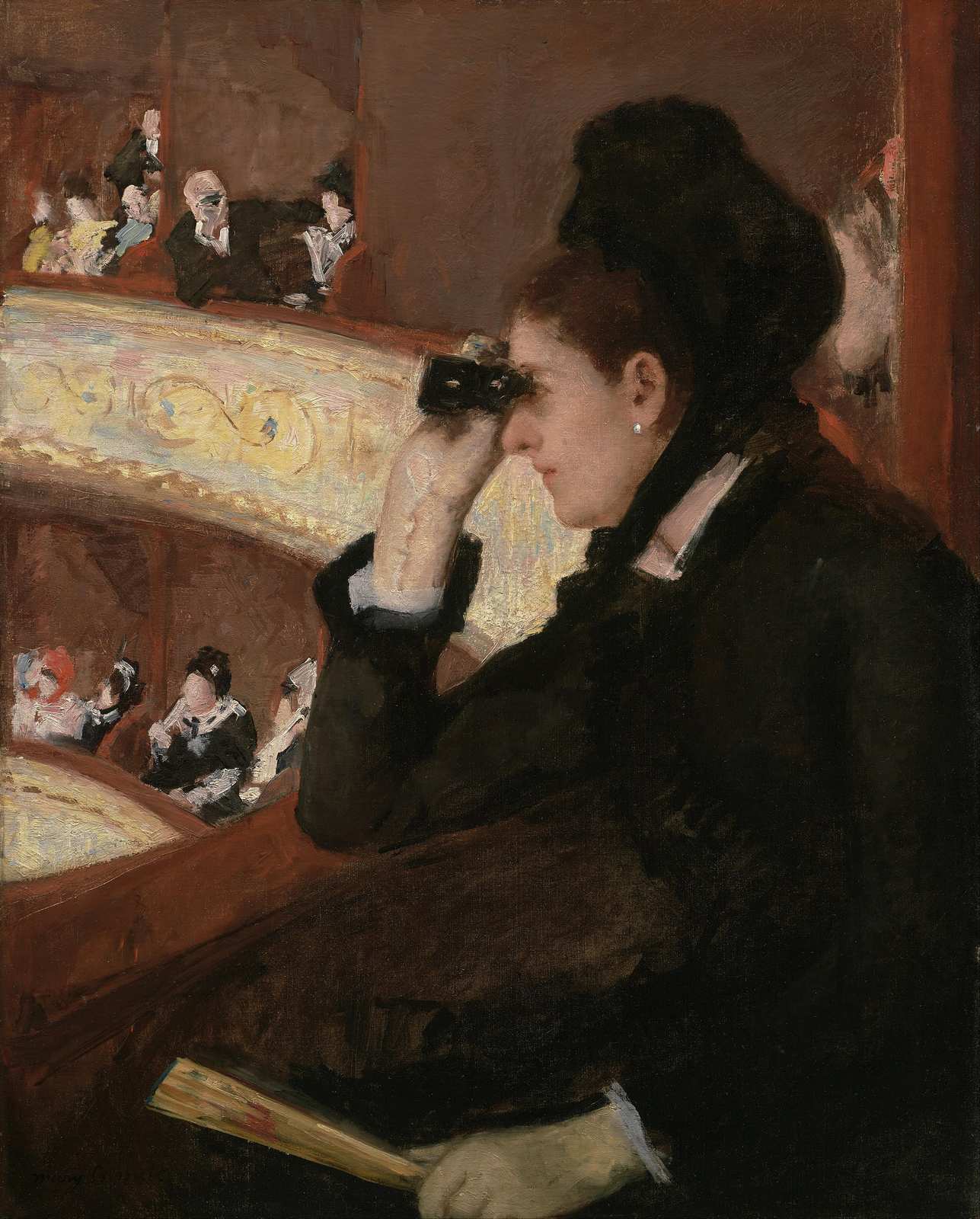 Elegant Woman at the Opera Wall Art