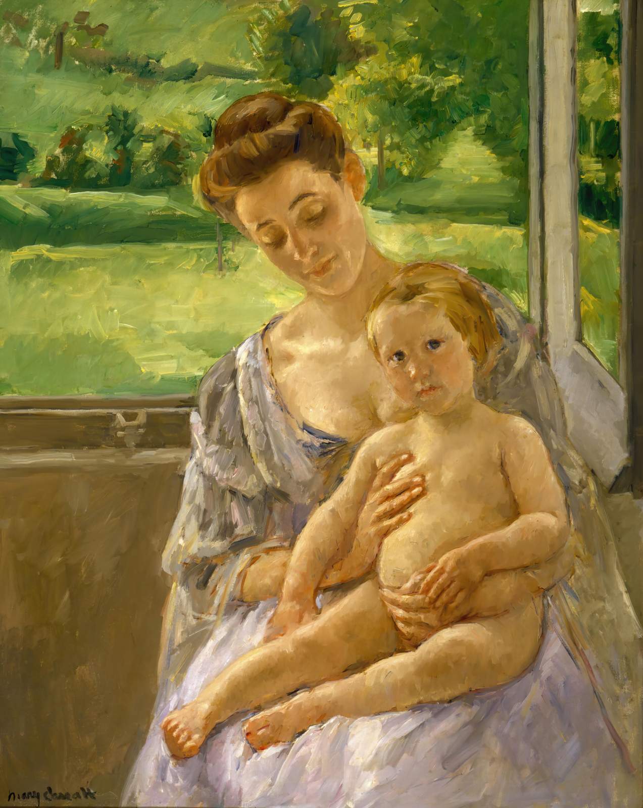 Mother and Child Embrace Wall Art