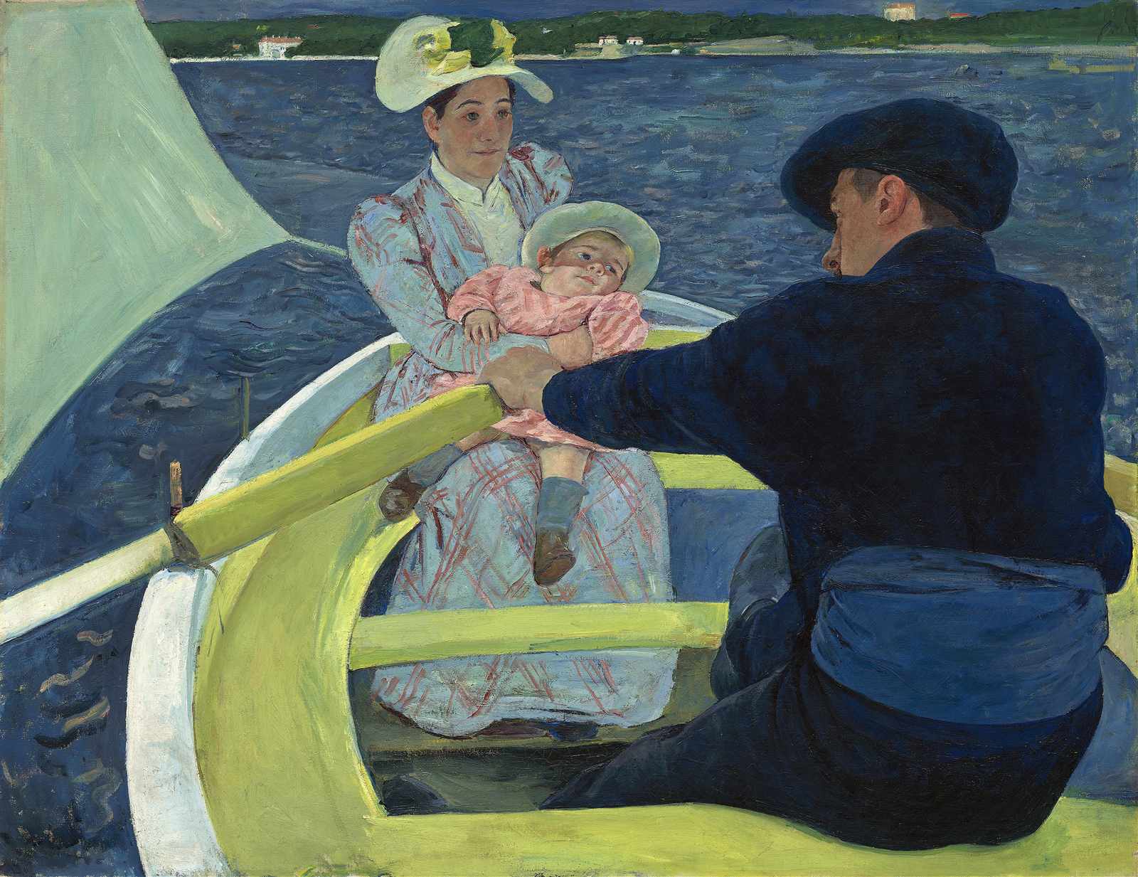 Impressionist Sailboat Family Nautical Scene Wall Art