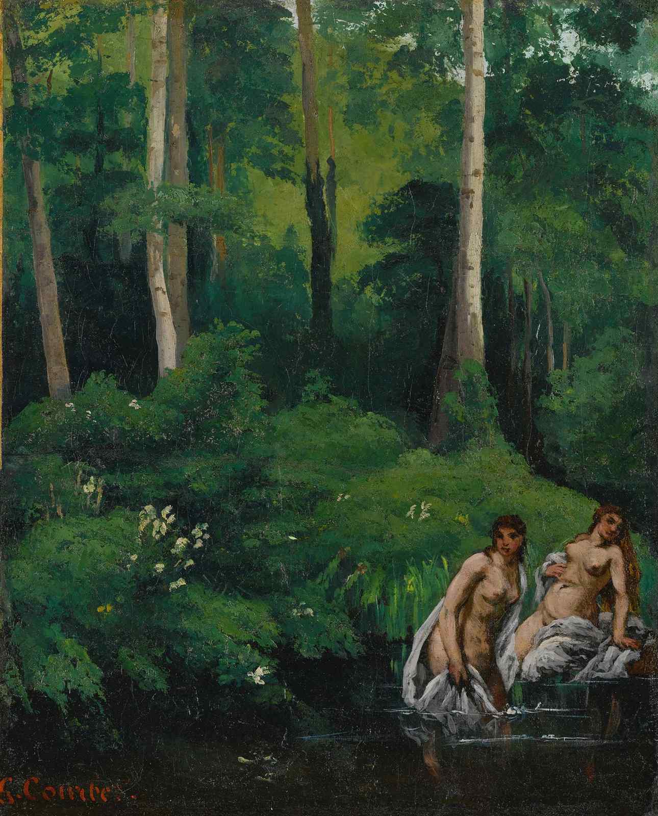 Nymphs in Forest Serenity Wall Art