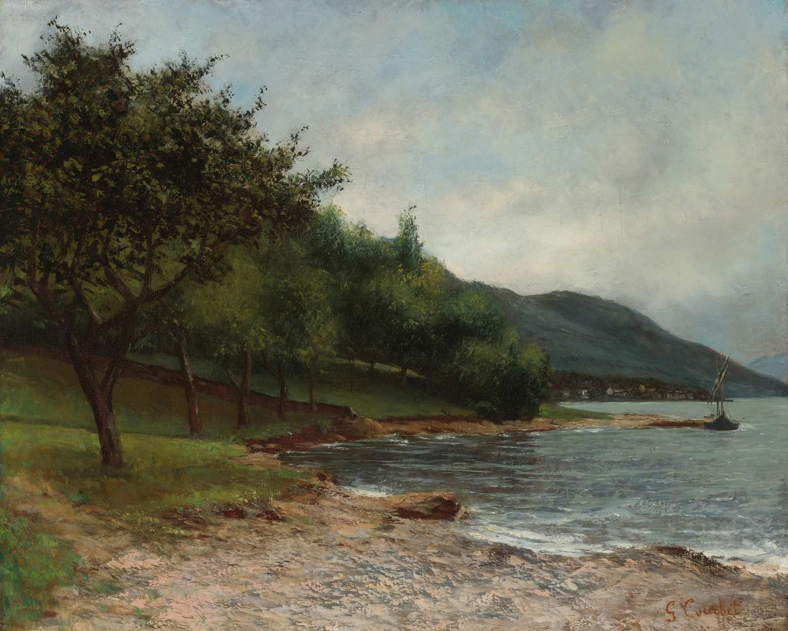 Tranquil Lakeside Landscape Wall Art