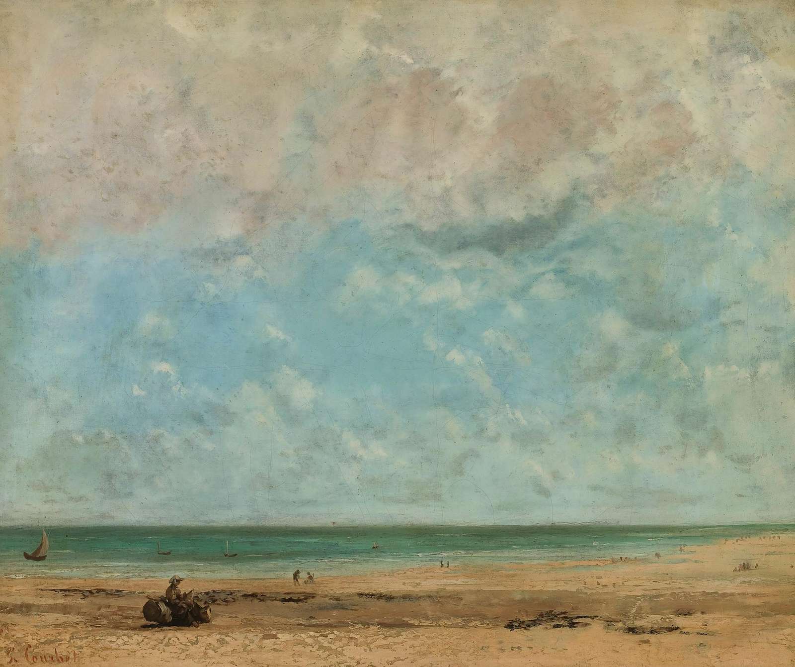 Tranquil Beach Scene Coastal Wall Art
