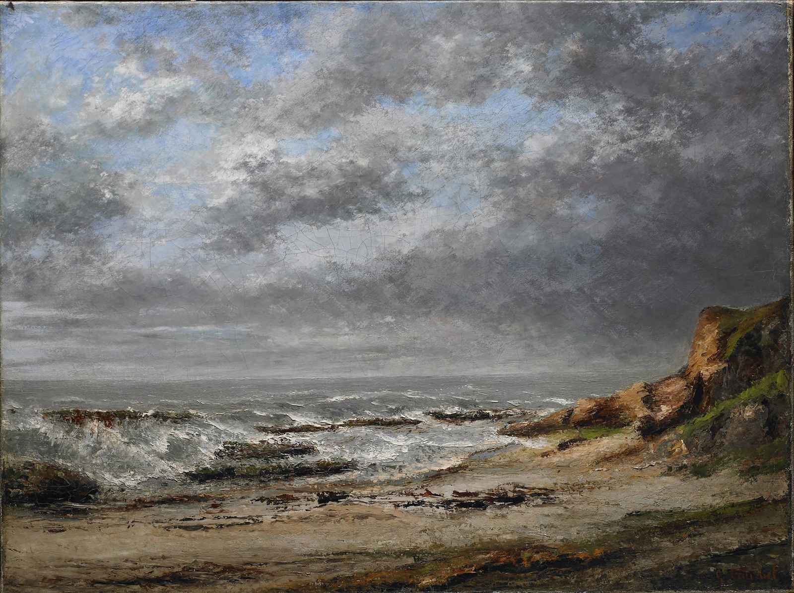 Dramatic Coastal Storm Seascape Wall Art