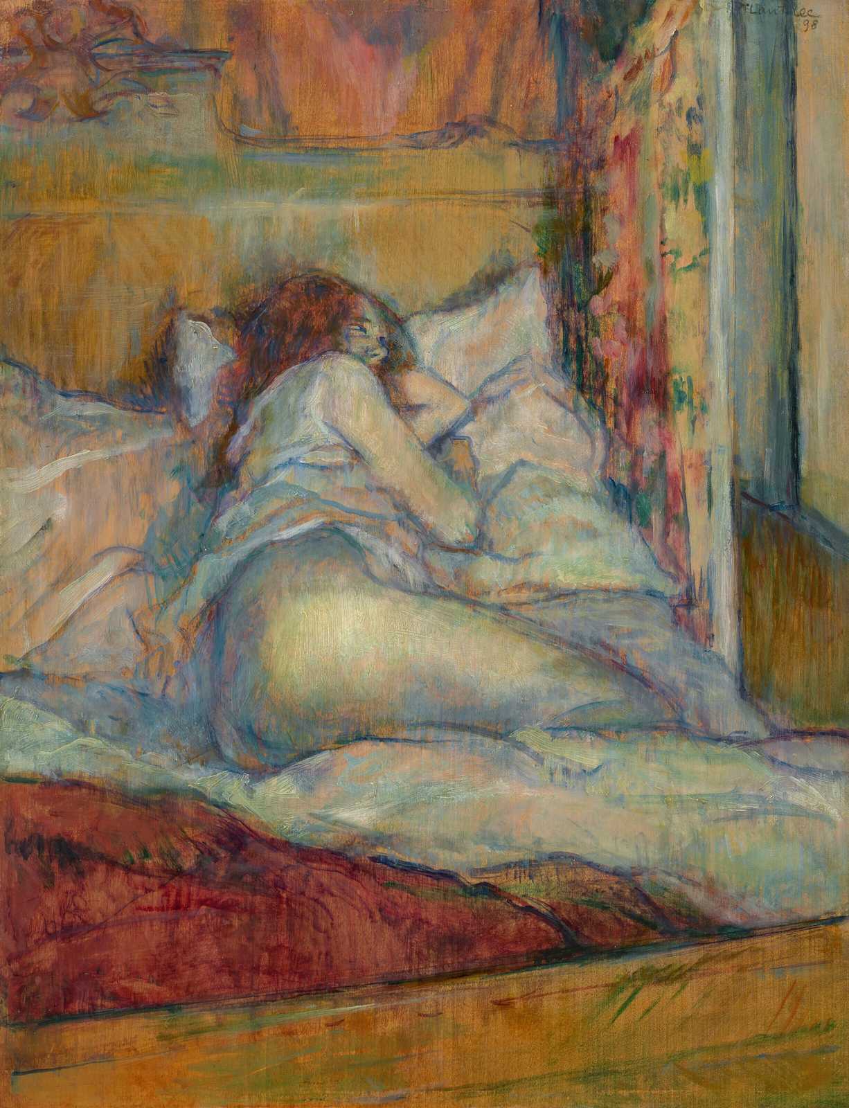 Art Nouveau Nude Bedroom Wall Art