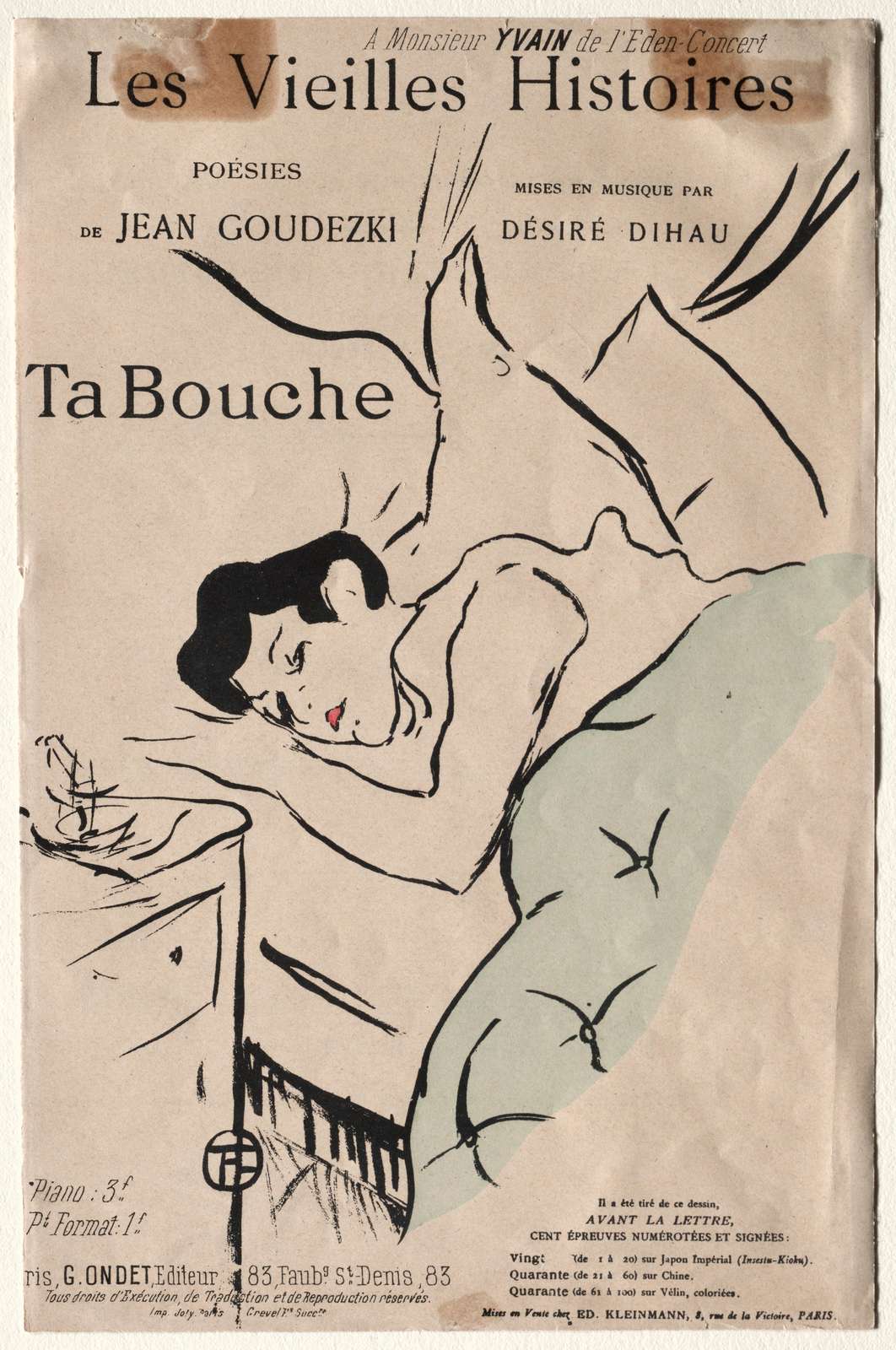 Art Nouveau Poetic Figures Vintage Wall Art