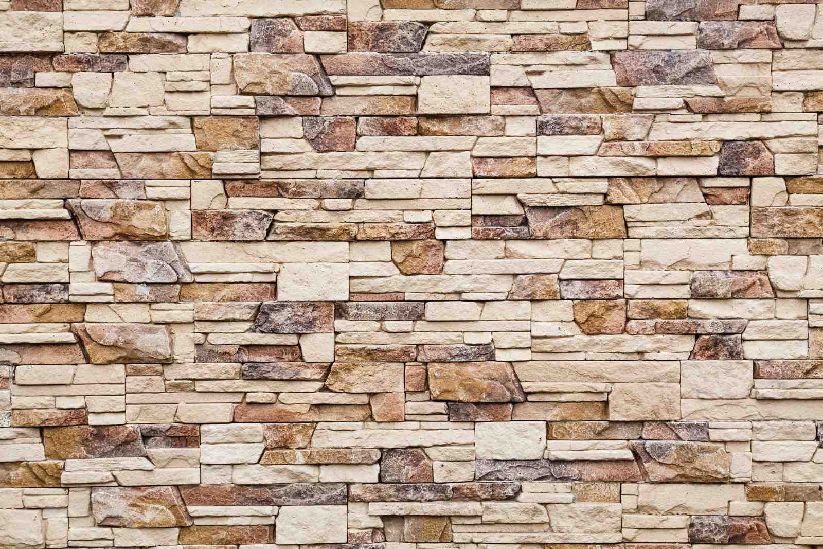 Rustic Stacked Stone Wall Wall Art