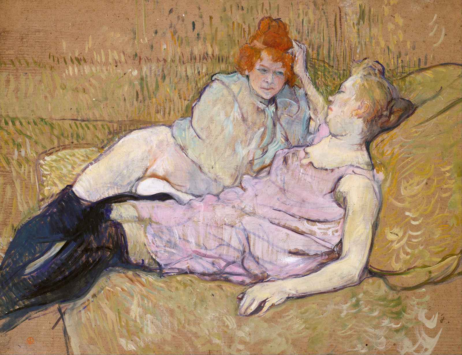 Post-Impressionist Women Reclining Wall Art