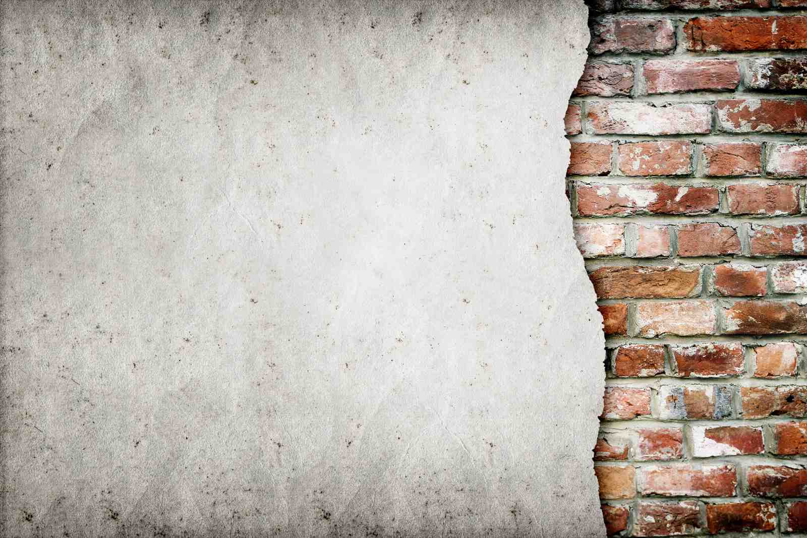 Rustic Brick & Aged Paper Texture Wall Art