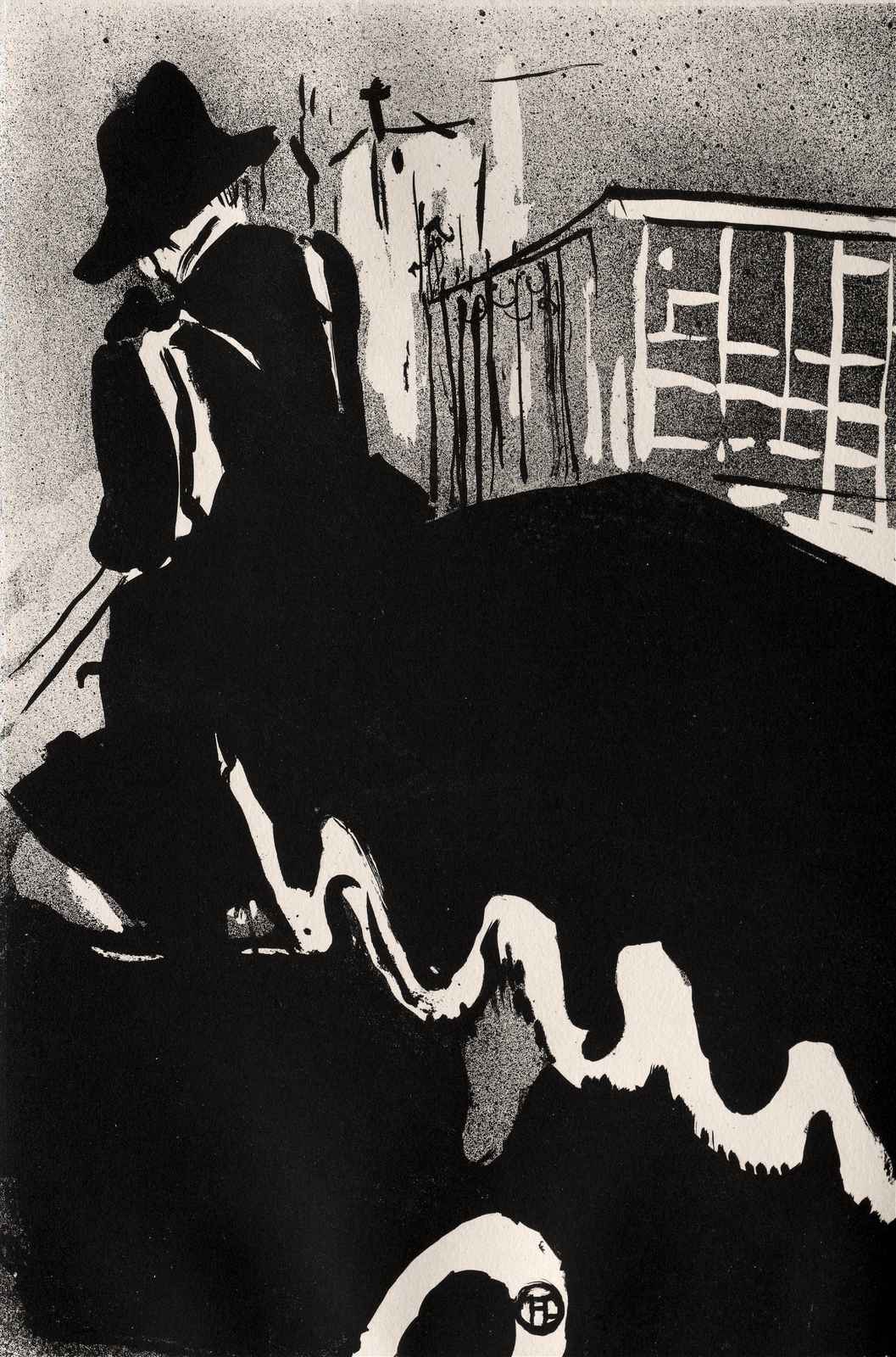 Elegant Figure Black & White Wall Art