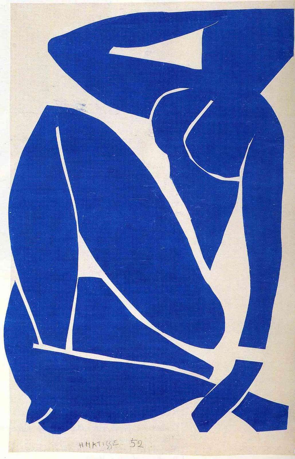 Blue Nude Matisse Inspired Wall Art