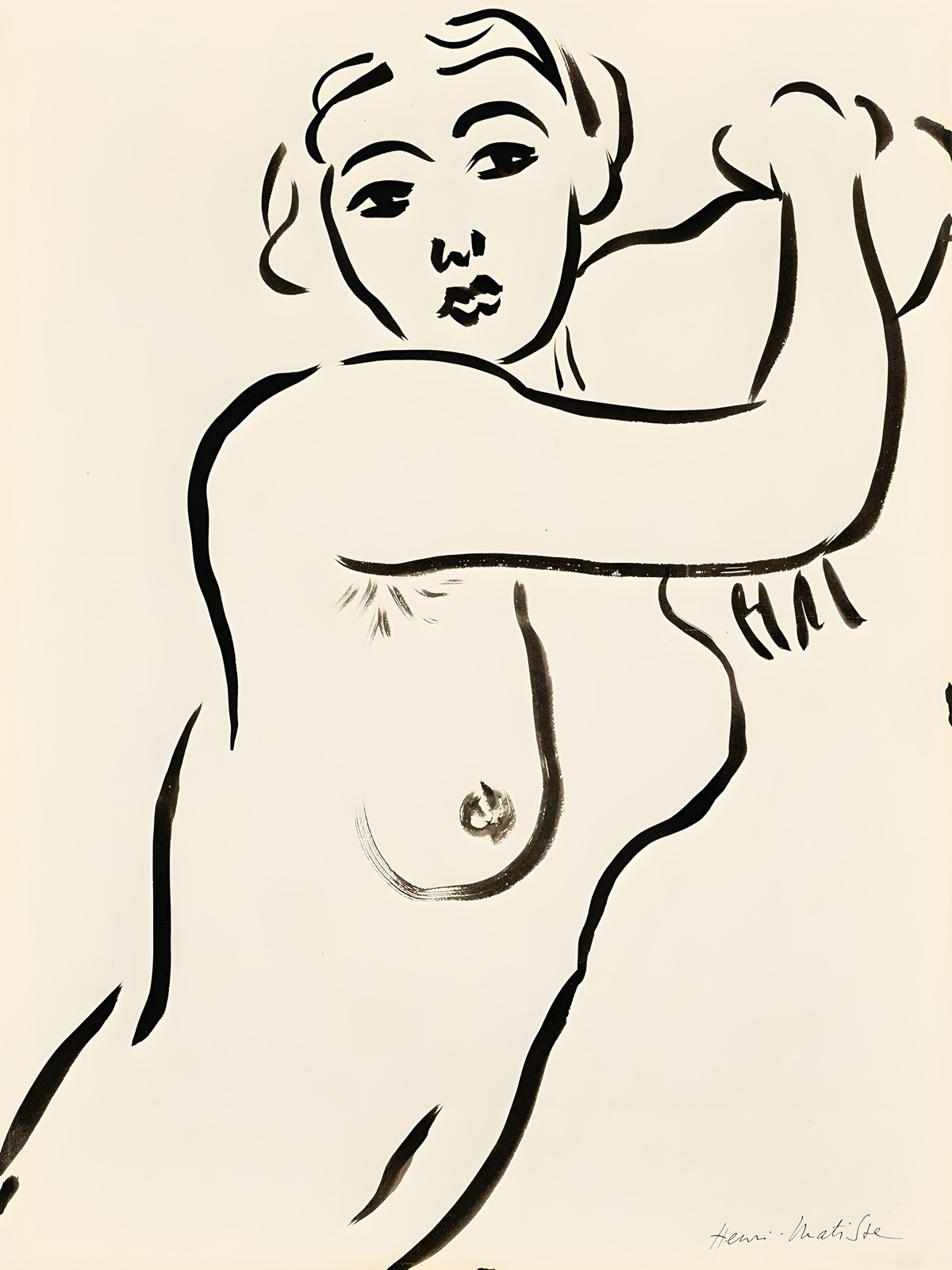 Abstract Nude Henri Matisse Style Wall Art