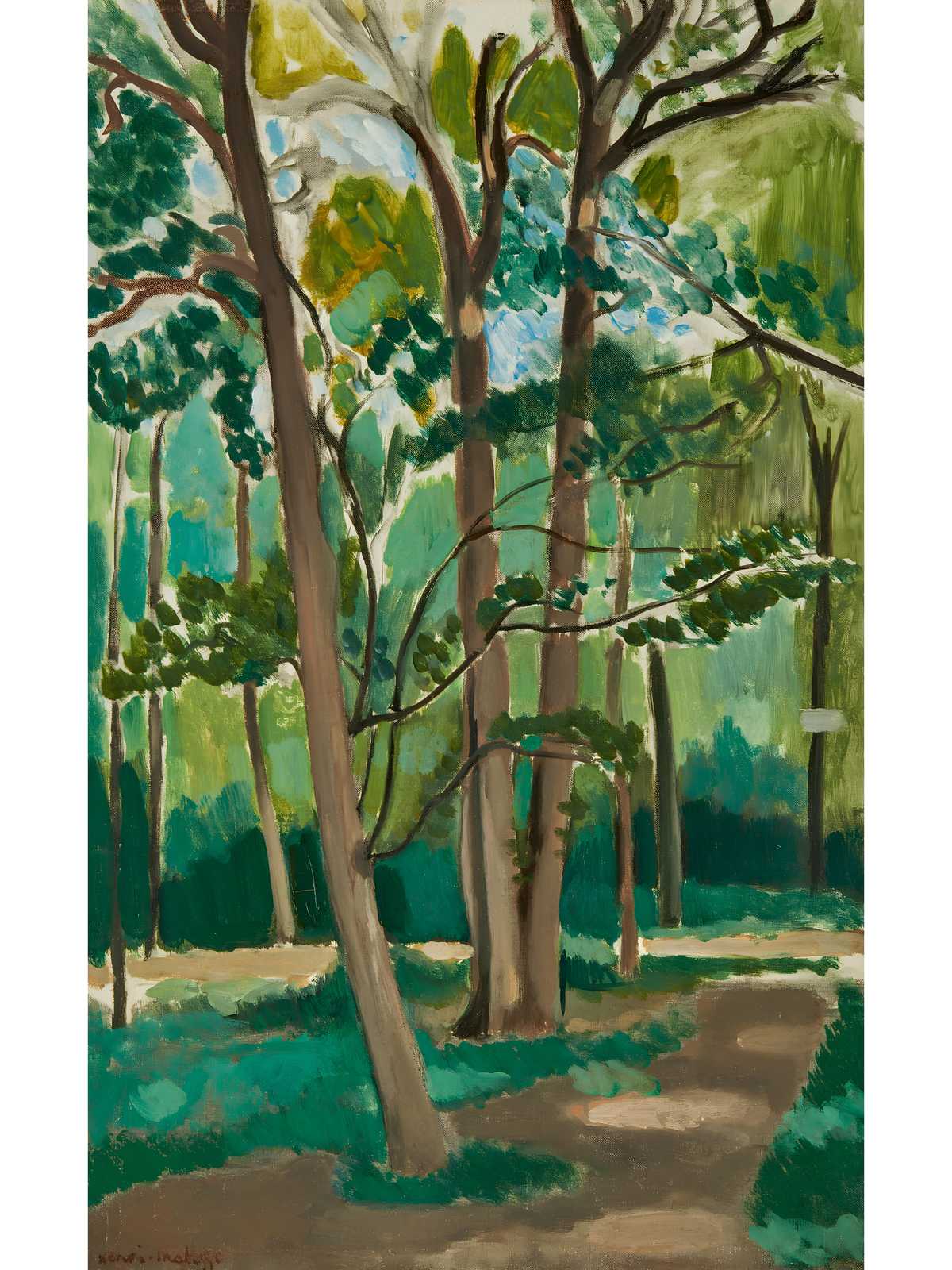 Vibrant Forest Path Wall Art