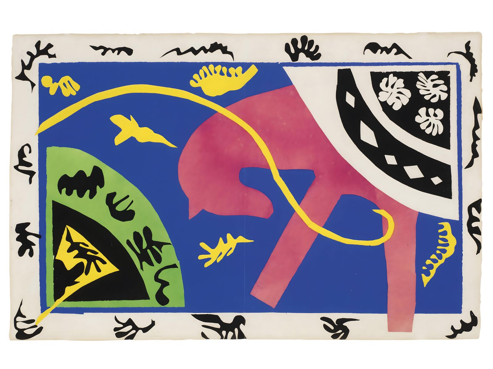 Vibrant Matisse Cat Wall Art