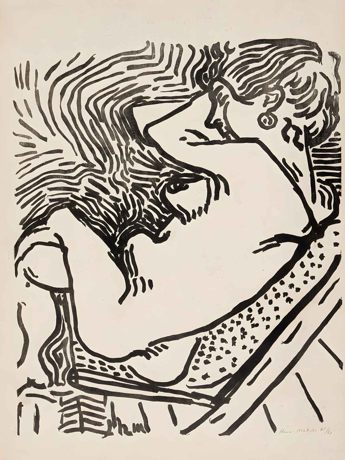 Bold Figure Black and White Wall Art