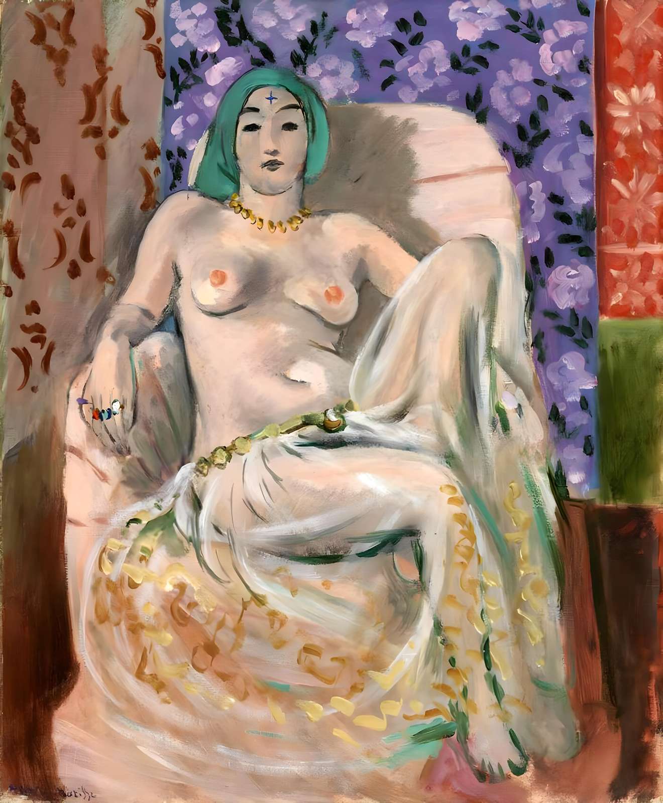 Nude Odalisque Wall Art - Matisse Art