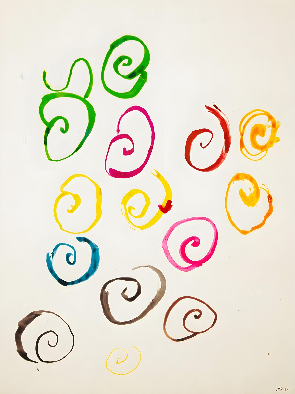 Vibrant Swirls Abstract Art Wall Art