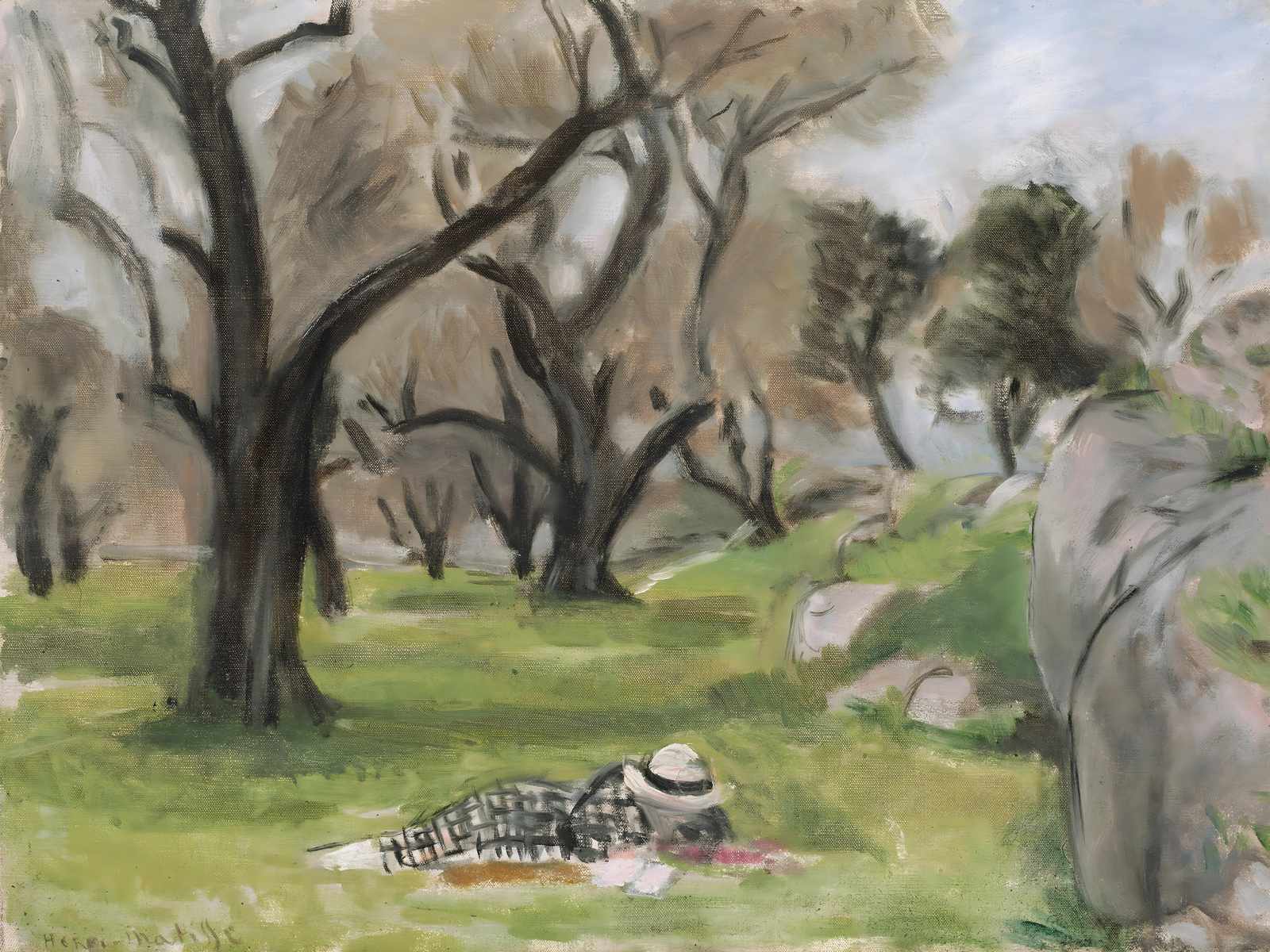 Relaxing Picnic Landscape Wall Art