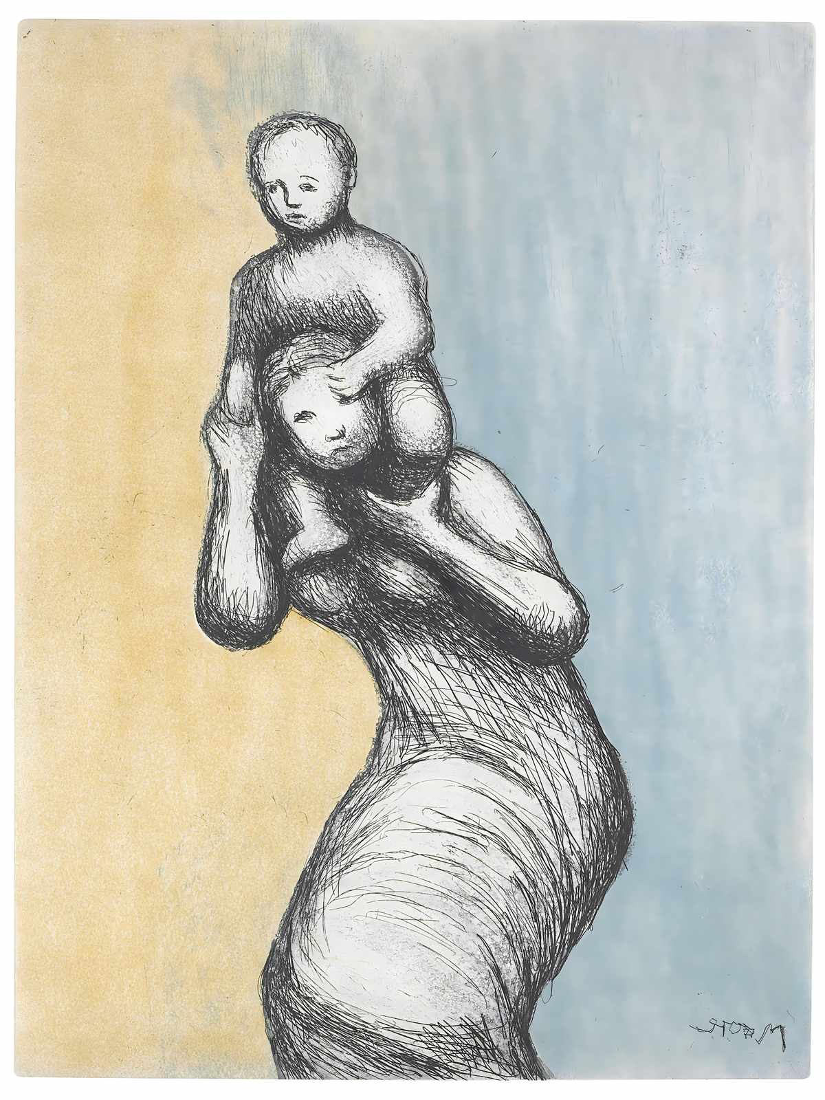 Mother & Child Embrace Wall Art