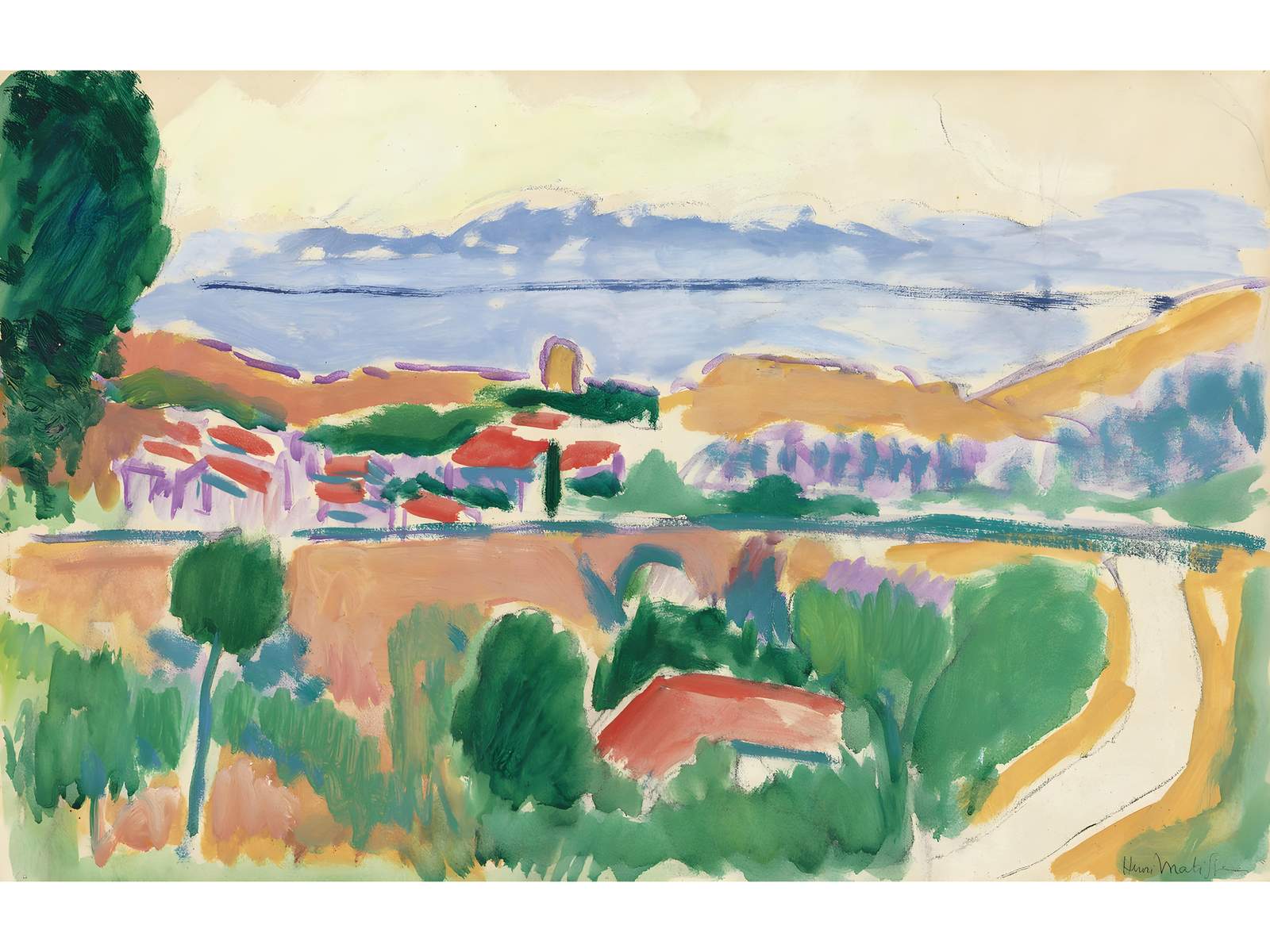Vibrant Matisse Landscape Wall Art