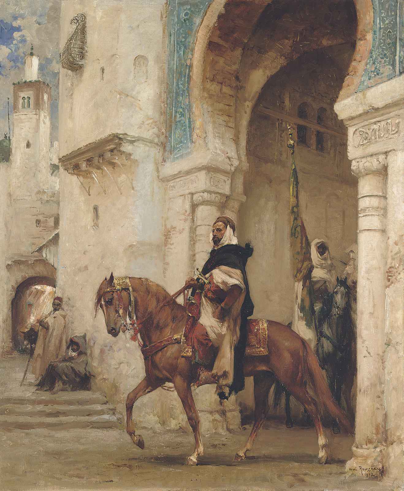 Oriental Horseman in Medina Wall Art