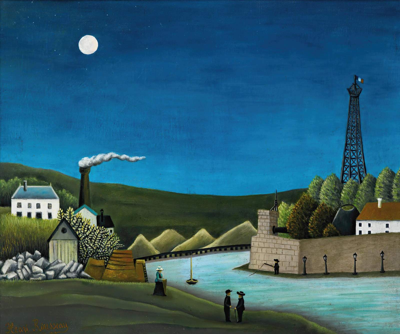 Enchanting Moonlit Landscape Wall Art