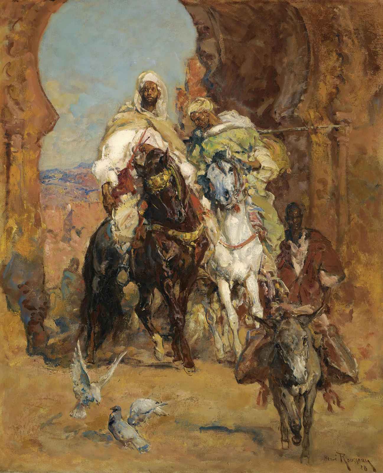 Oriental Horsemen Journey Wall Art