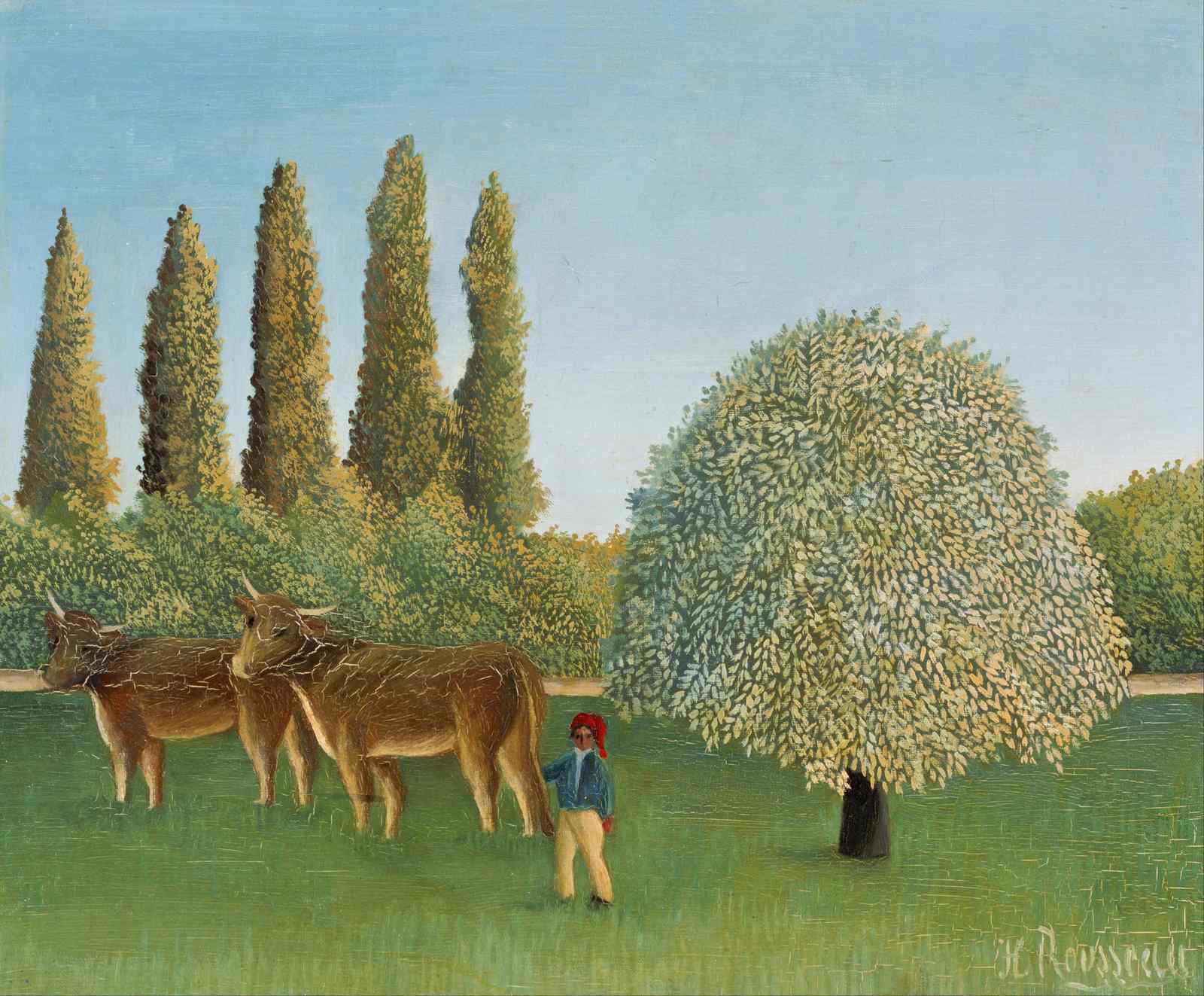 Pastoral Landscape with Cows Wall Art